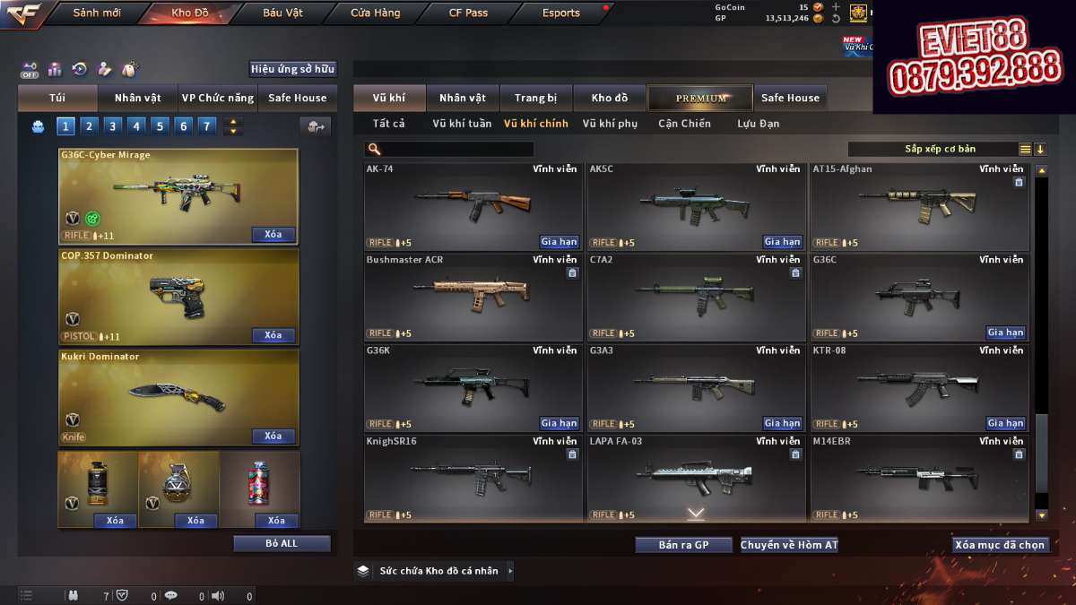 shop acc cf uy tin gia re